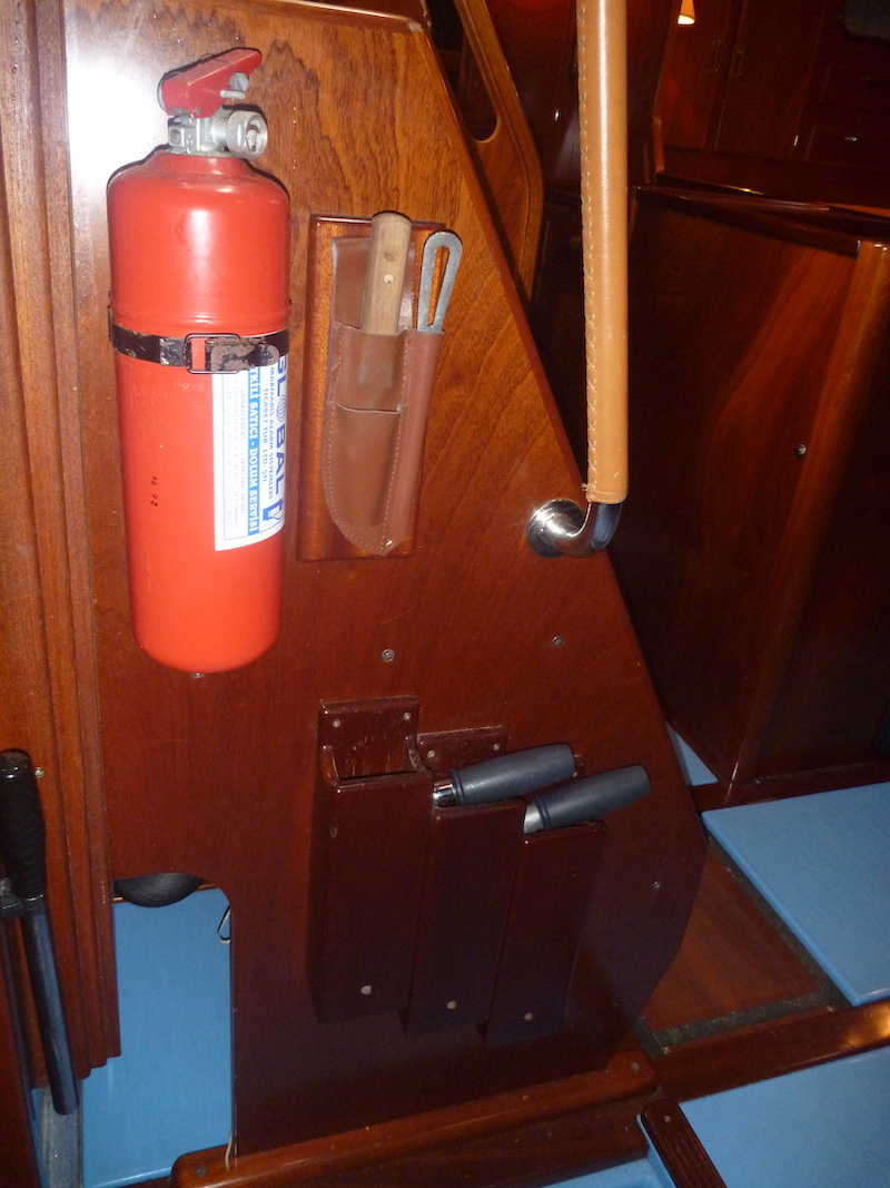  Amel Super Maramu 2000 Companion Way 